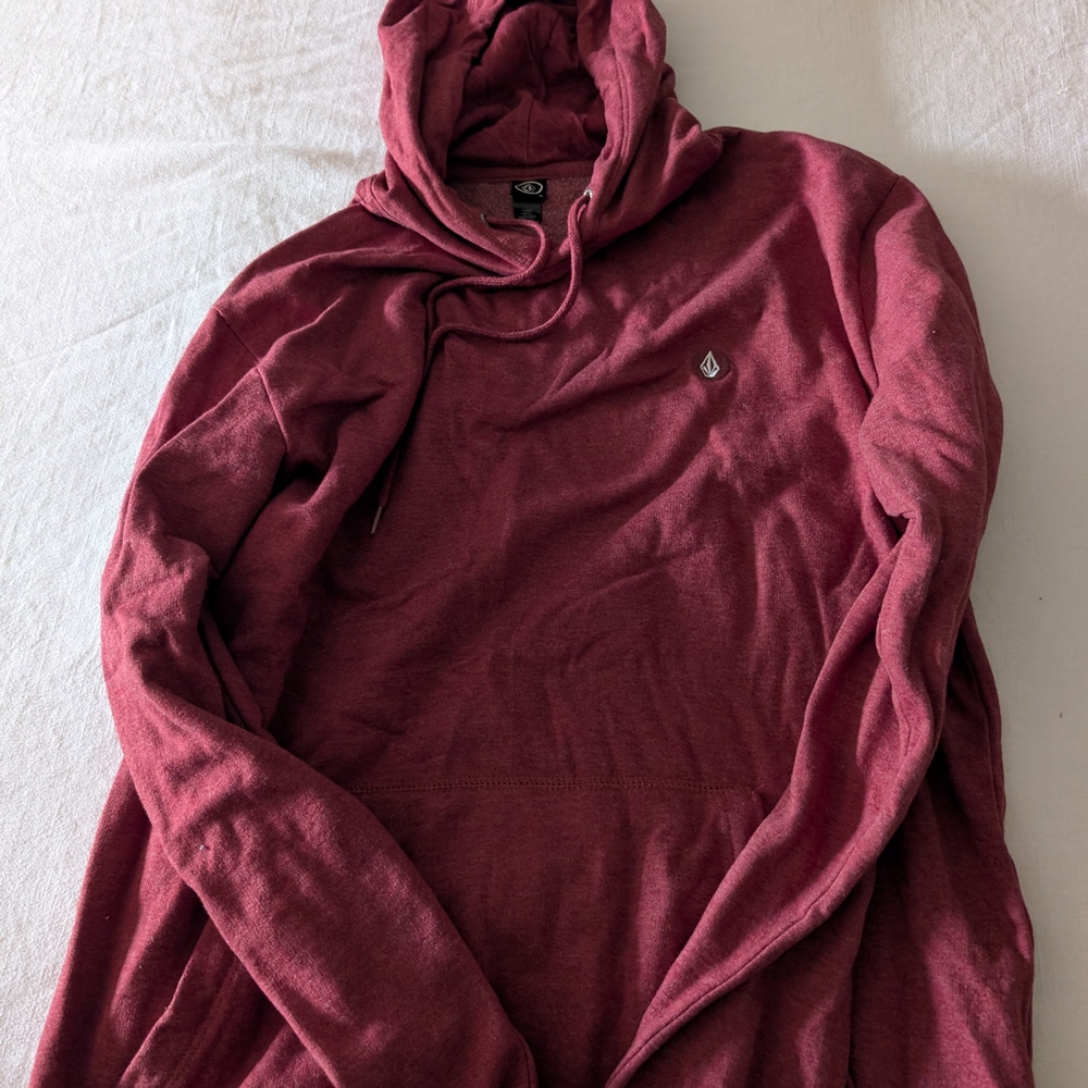 Volcom Red Sweatshirt Classic Pullover Style